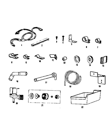Ice maker installation parts kit #8085b