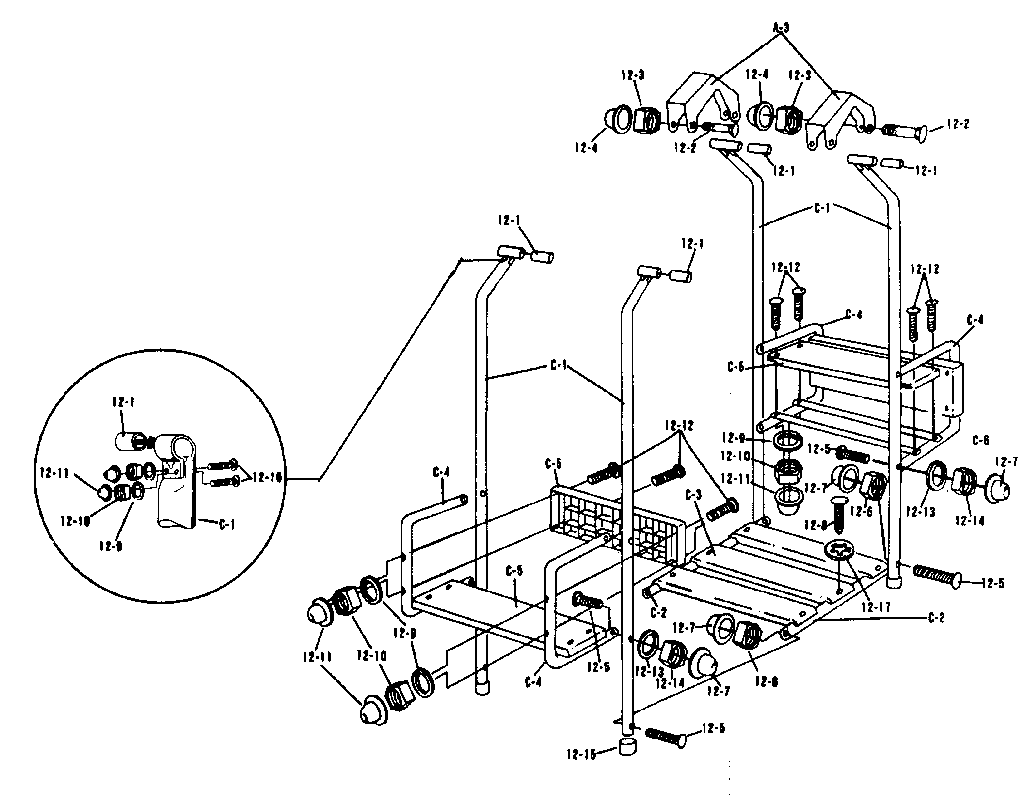 Lawn swing hanger assembly