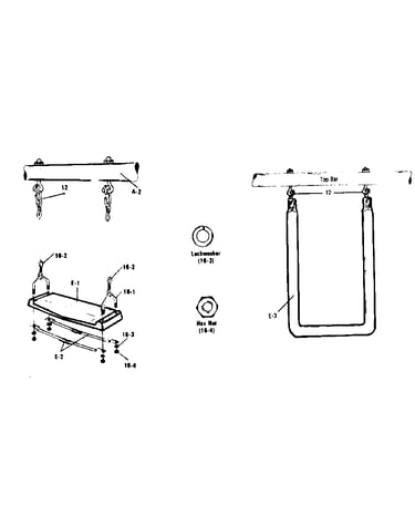 Swing and trapeze assembly