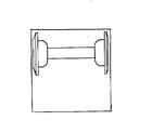 Sears 502456240 hub shell (less axle set) diagram