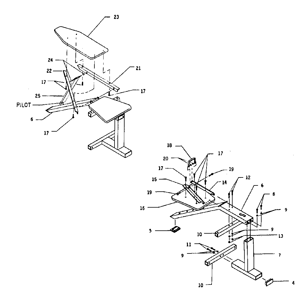 BENCH FRAME
