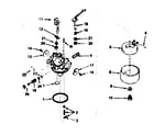 Tecumseh 1631-C carburetor no. 632283 diagram