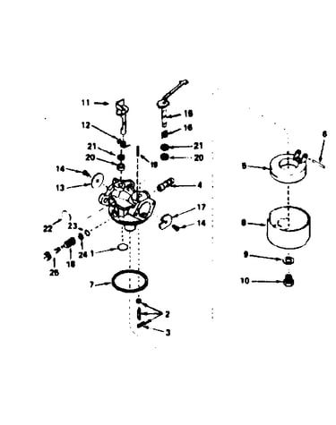 Carburetor no. 632283