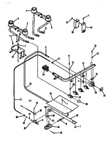 Burner section
