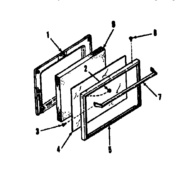 OVEN DOOR SECTION