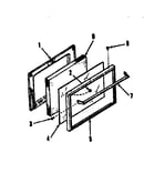 Oven door section
