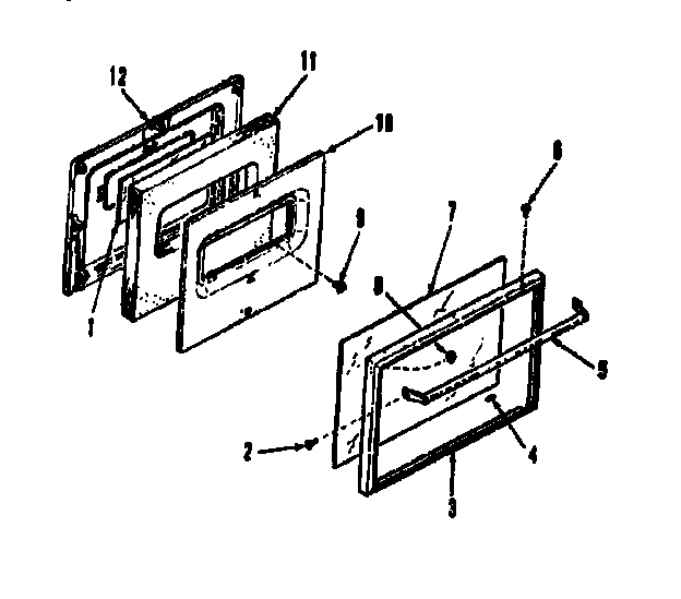 OVEN DOOR SECTION