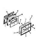Oven door section