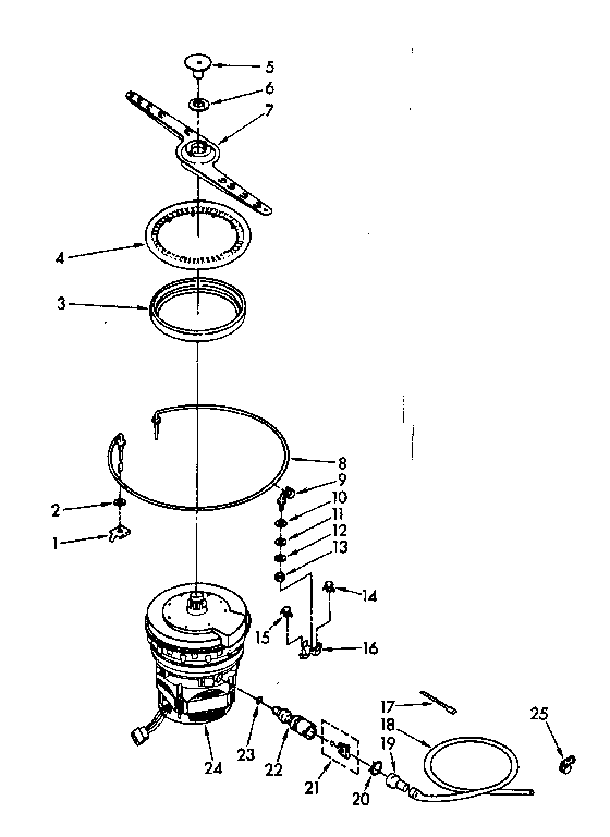 Heater, pump and lower sprayarm parts