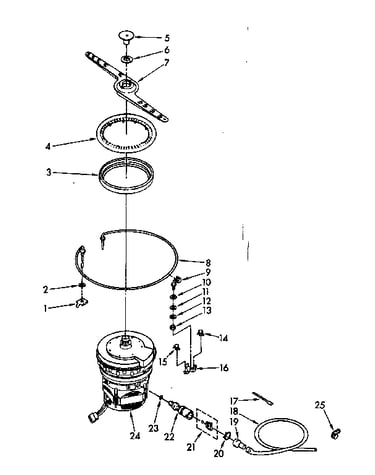 Heater, pump and lower sprayarm parts