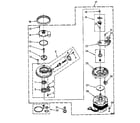 Kenmore 6651576580 pump and motor parts diagram