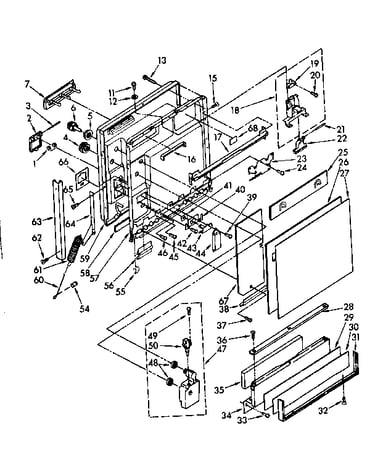 Door and toe panel parts