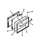Oven door section