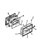 Oven door section