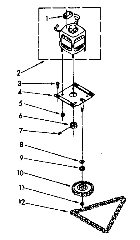 Motor and drive parts