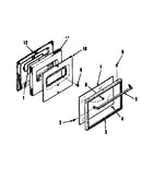 Oven door section