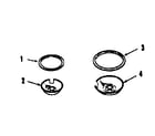 Kenmore 9116348412 optional porcelain pan and chrome ring diagram