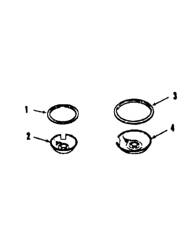 Optional porcelain pan and chrome ring