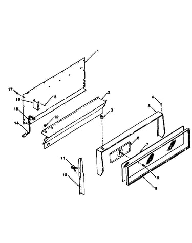 Backguard section model 119.7438610