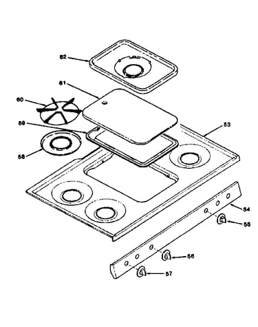 Cooktop section