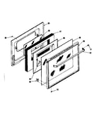 Oven door model 119.7498610