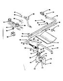 Oven burner and top burners section