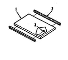 Kenmore 9114378690 optional griddle/grill cover module kit 4998510 diagram