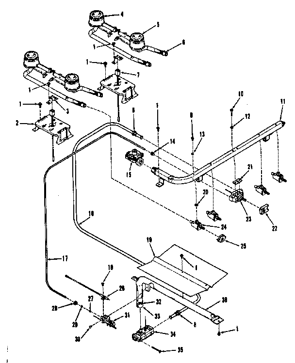 Burner section