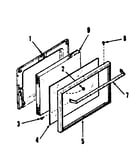 Oven door section