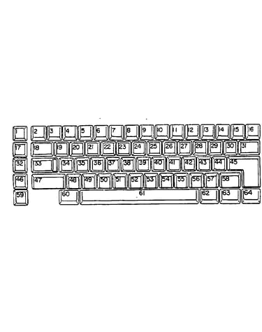 Key button (spanish south american)