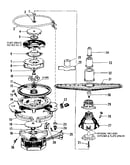 Motor, heater, and spray arm details