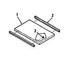 Kenmore 1194698680 optional griddle/grill cover module kit 4998510 diagram
