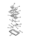 Optional electric hob element module kit 4998530 & 4998630