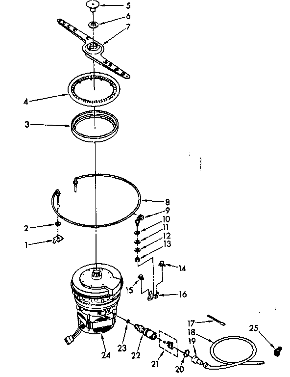 Heater, pump and lower sprayarm parts
