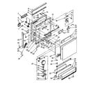 Kenmore 6651590840 door and toe panel parts diagram