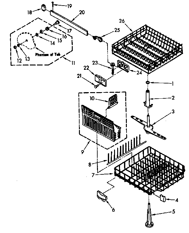 Dishrack parts