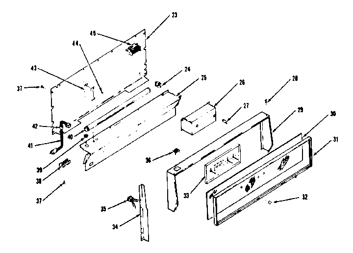 Backguard section