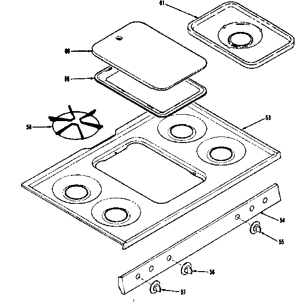 Cooktop section