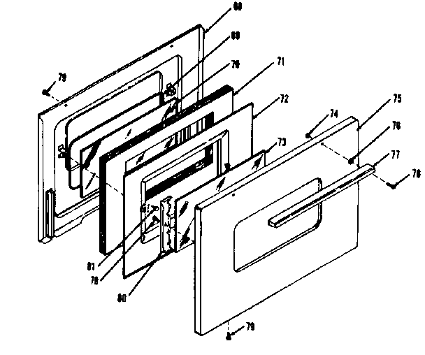 Oven door