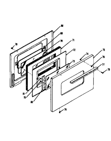 Oven door