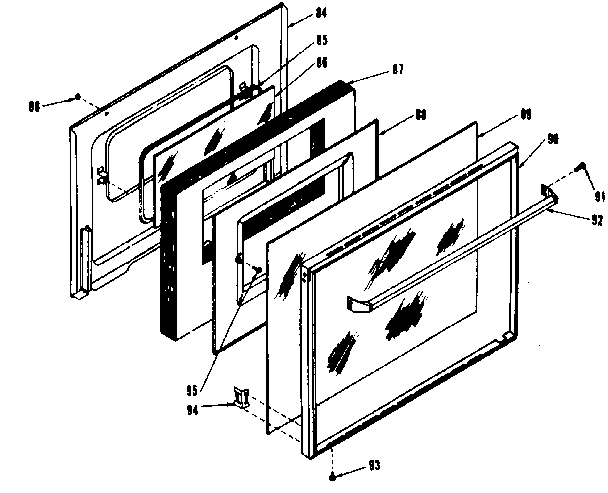 Oven door