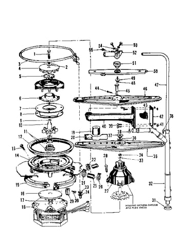 Motor, heater, and spray arm details