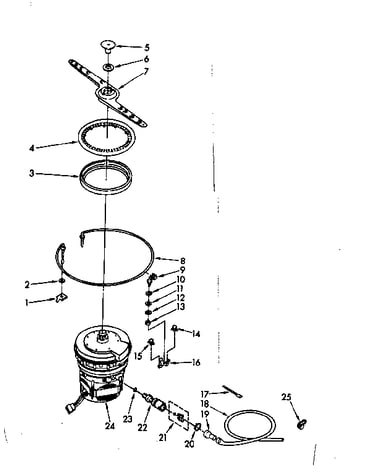 Heater, pump and lower sprayarm parts
