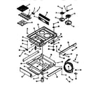 Kenmore 9114398510 main top section diagram