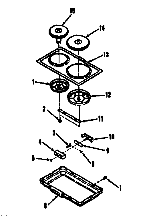 OPTIONAL ELECTRIC HOB ELEMENT MODULE KIT 4998530