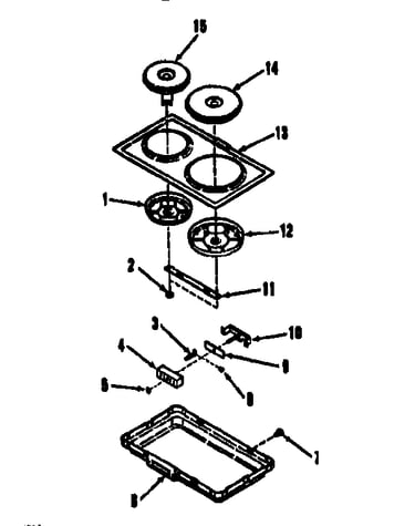 Optional electric hob element module kit 4998530