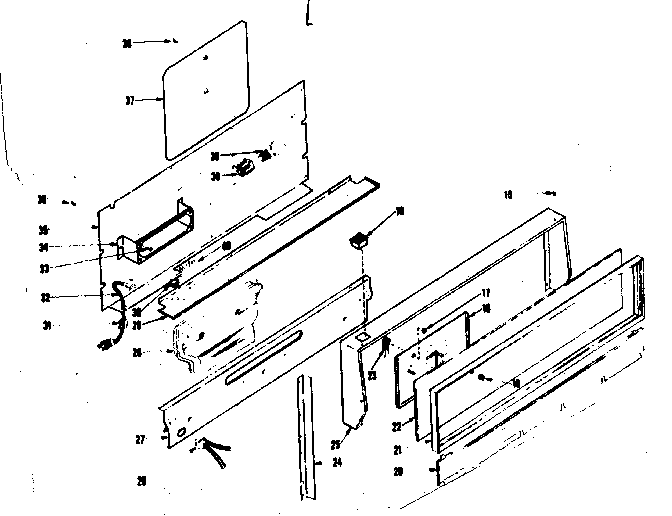 Backguard section
