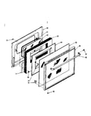 Oven door section