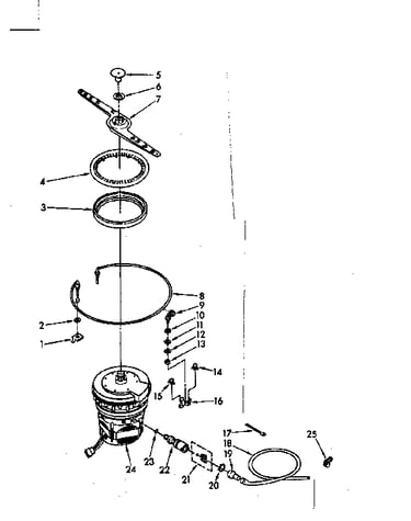 Heater, pump and lower sprayarm parts
