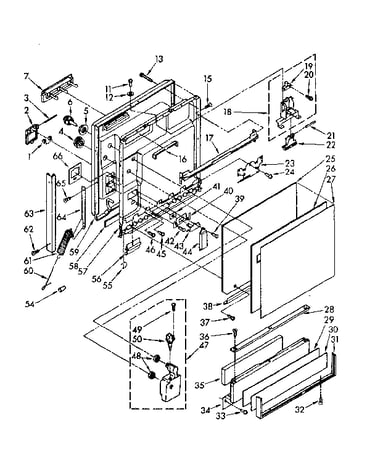 Door and toe panel parts